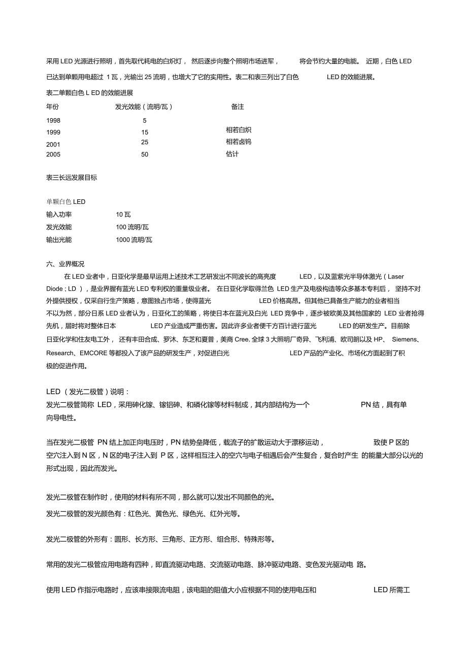 LED灯技术参数_第5页