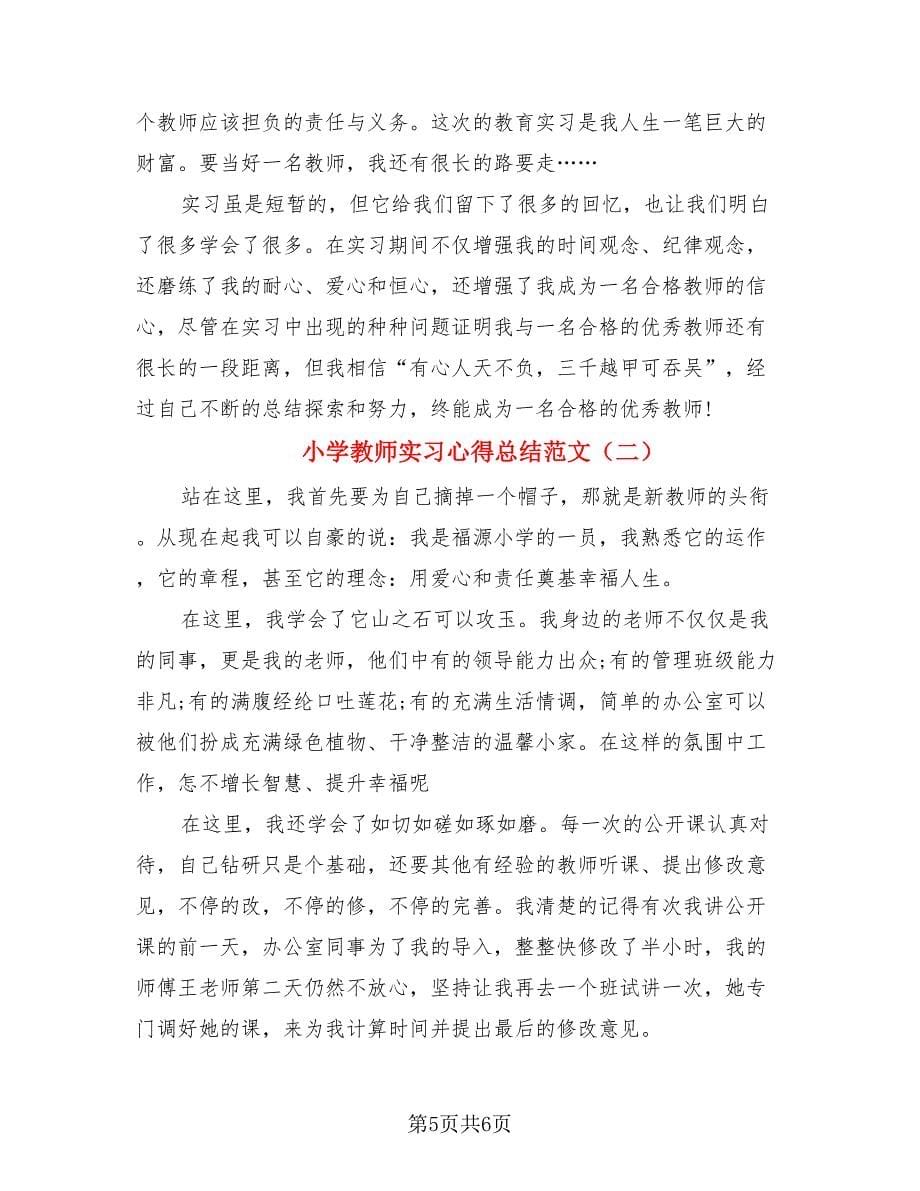 小学教师实习心得总结范文（二篇）.doc_第5页