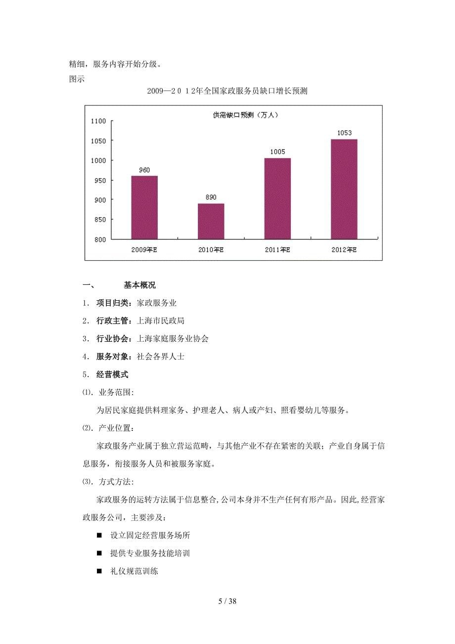 家政服务公司基础资料大全_第5页