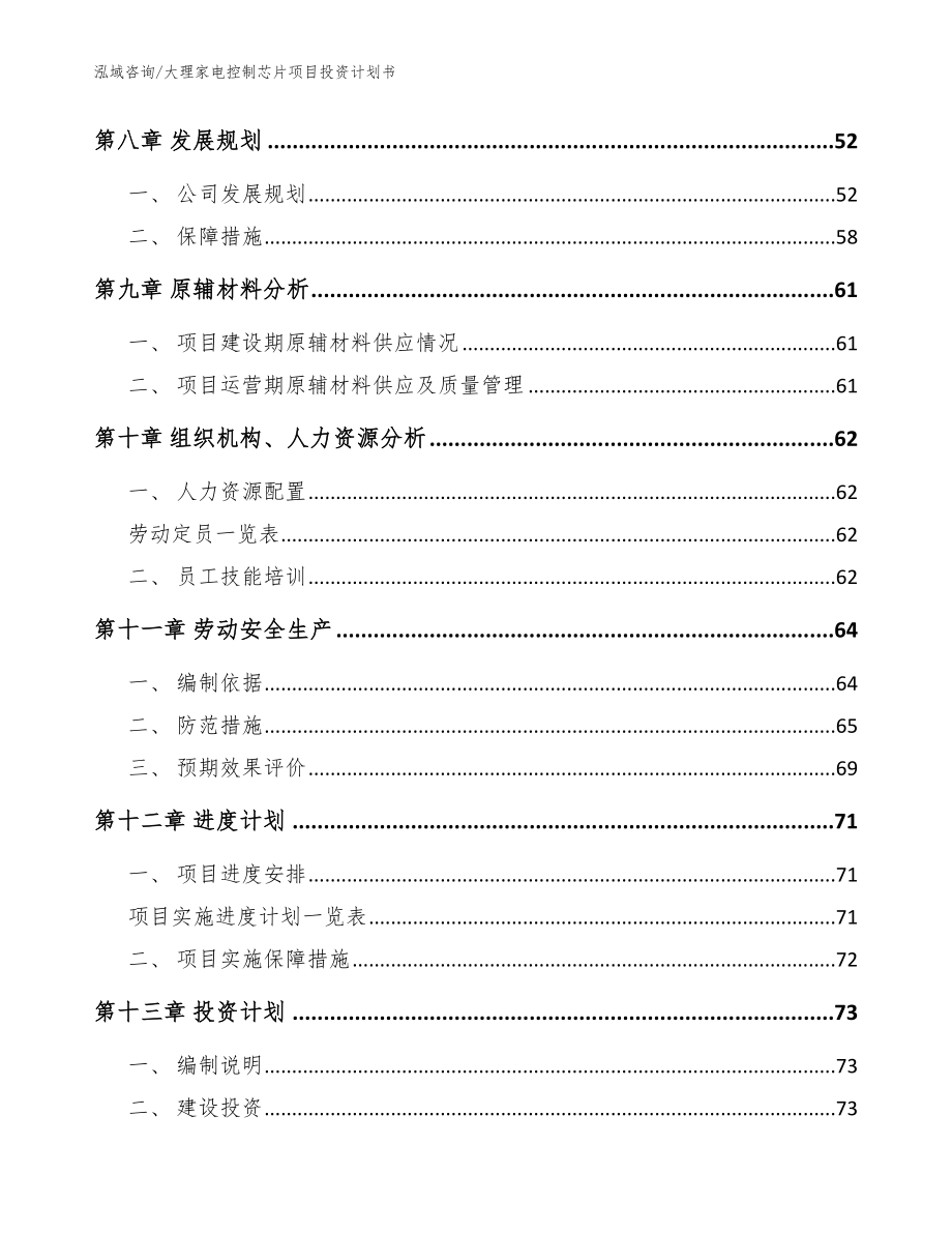 大理家电控制芯片项目投资计划书（参考范文）_第4页