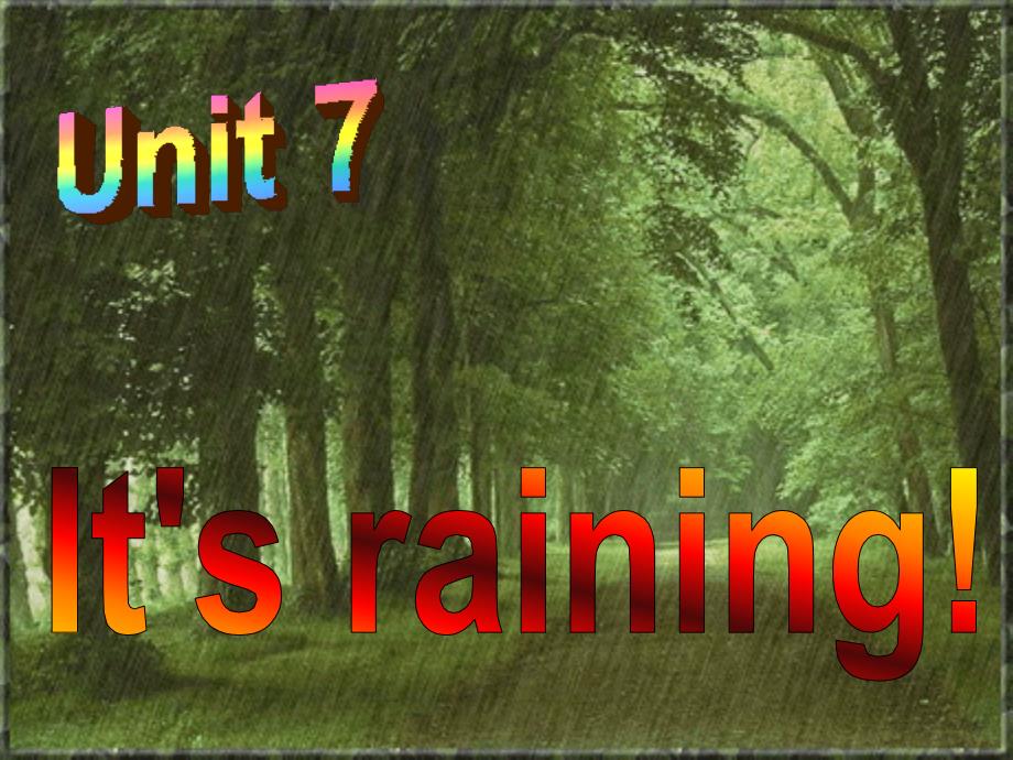 七年级下册英语Unit7Itsraining课件4人教新目标_第2页