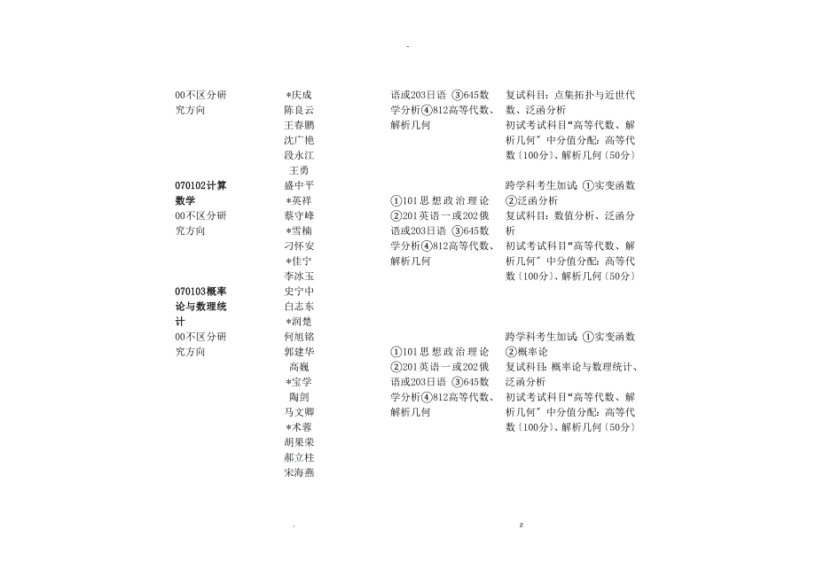 东北师范大学数学专业资料_第3页