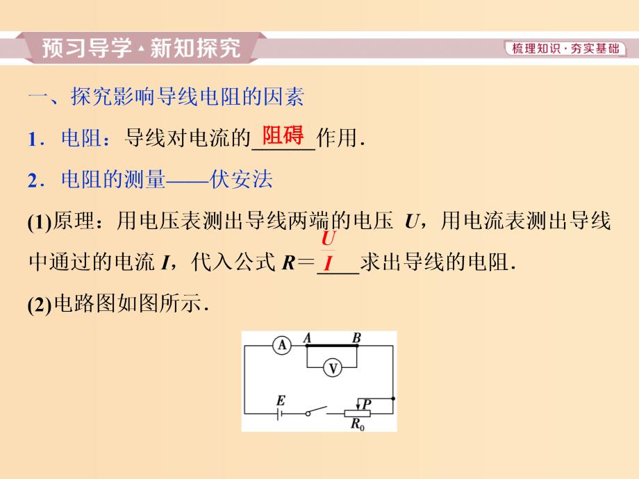 2018年高中物理 第3章 恒定电流 第2节 电阻课件 鲁科版选修3-1.ppt_第3页