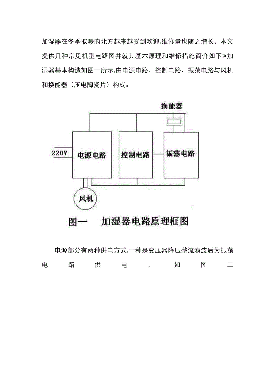 常见加湿器的原理与维修_第1页