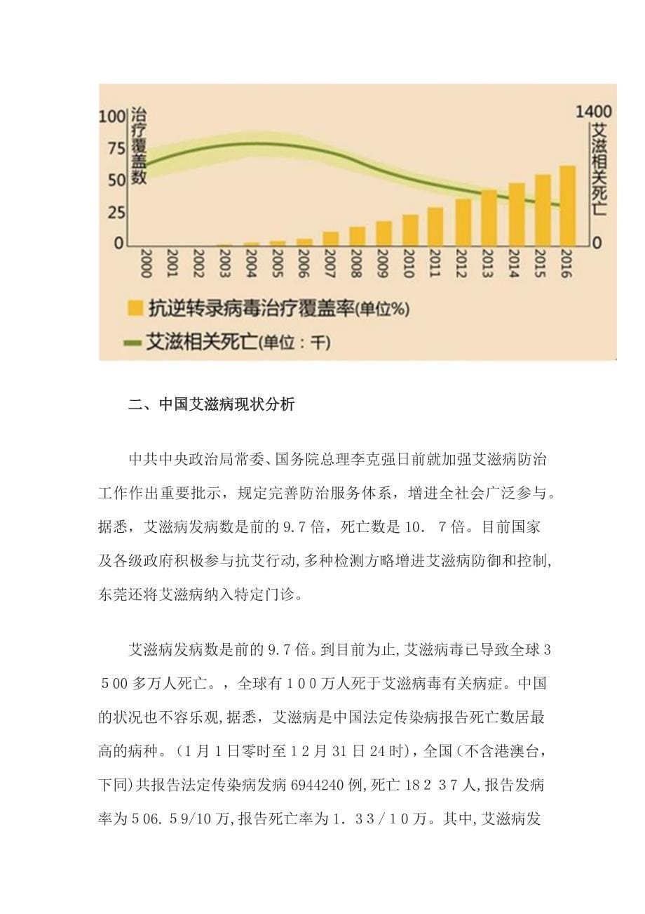 全球及我国艾滋病综合发展情况分析报告_第5页