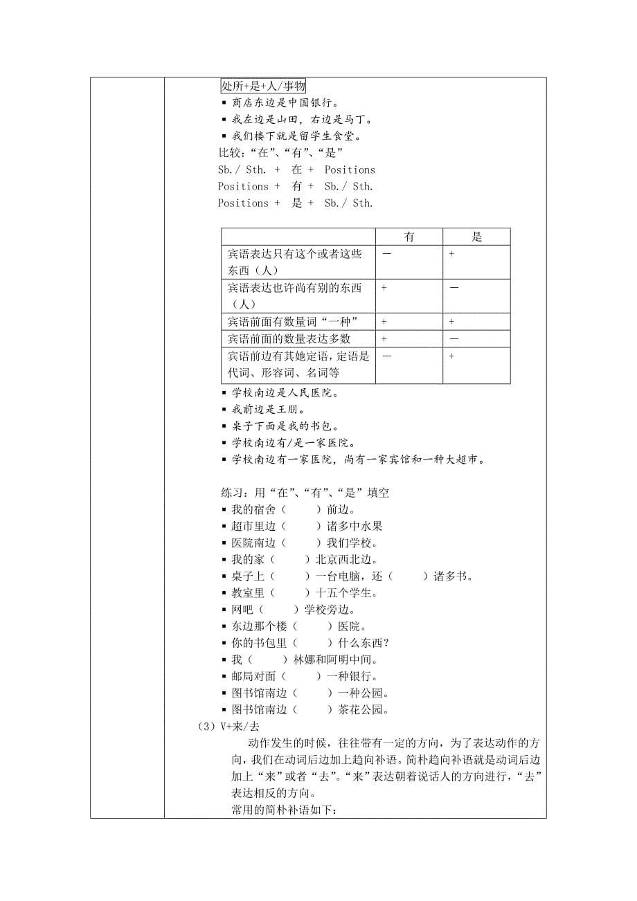 发展汉语初级综合1：第24课教案_第5页