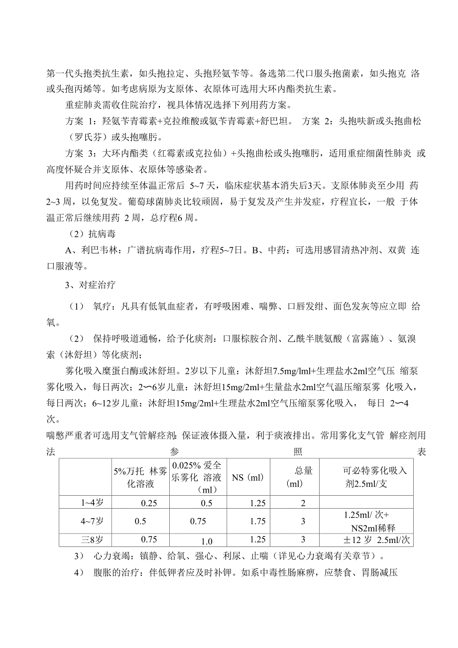 儿科常见病诊疗规程_第3页