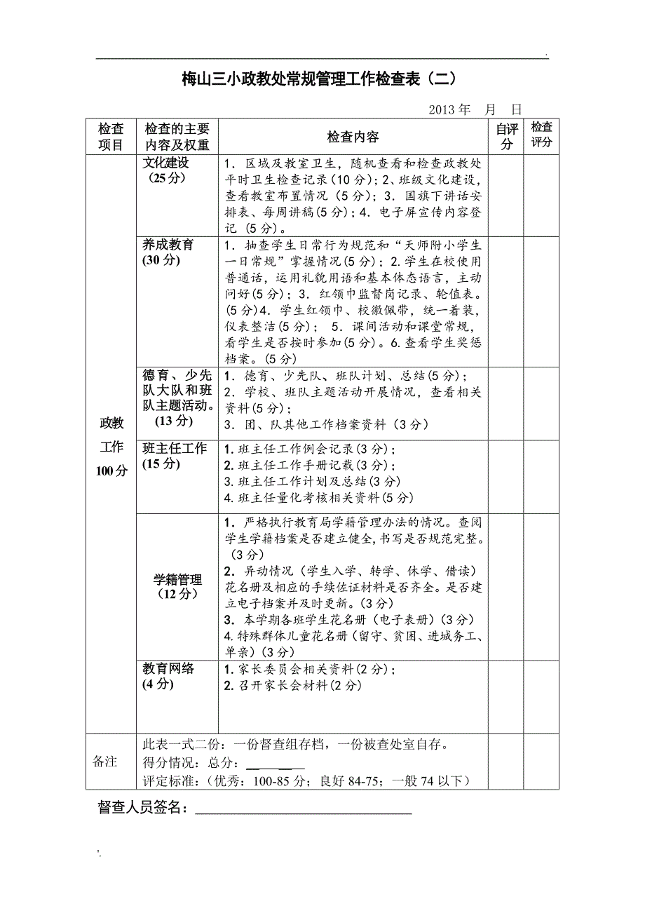 学校常规管理工作检查表_第3页