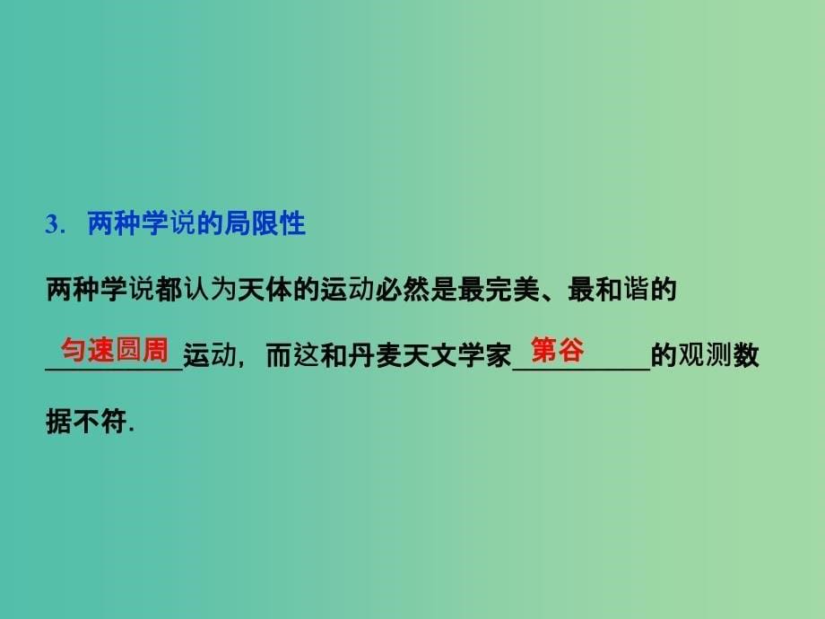 高中物理 第六章 万有引力与航天 第一节 行星的运动课件 新人教版必修2.ppt_第5页