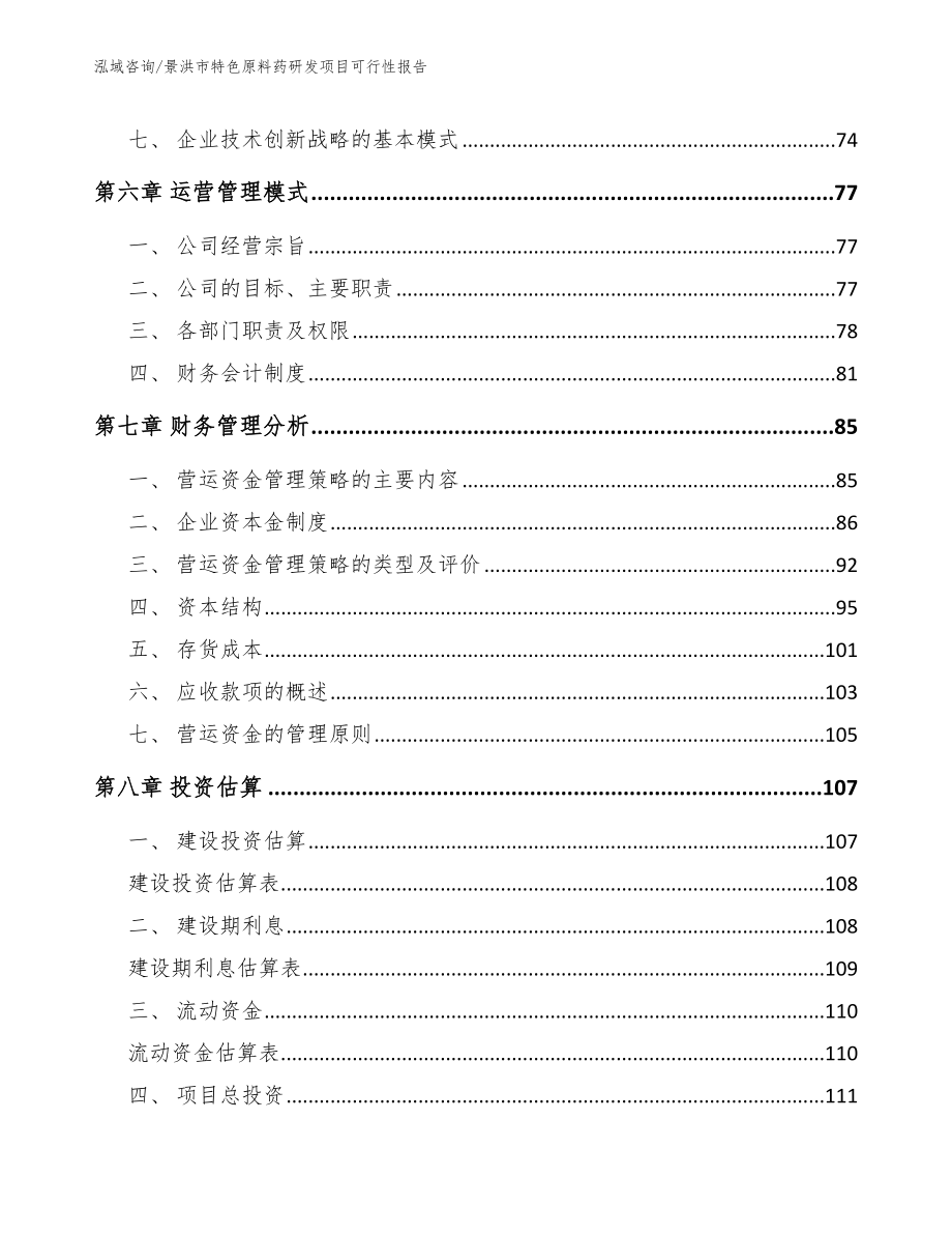 景洪市特色原料药研发项目可行性报告（范文参考）_第3页