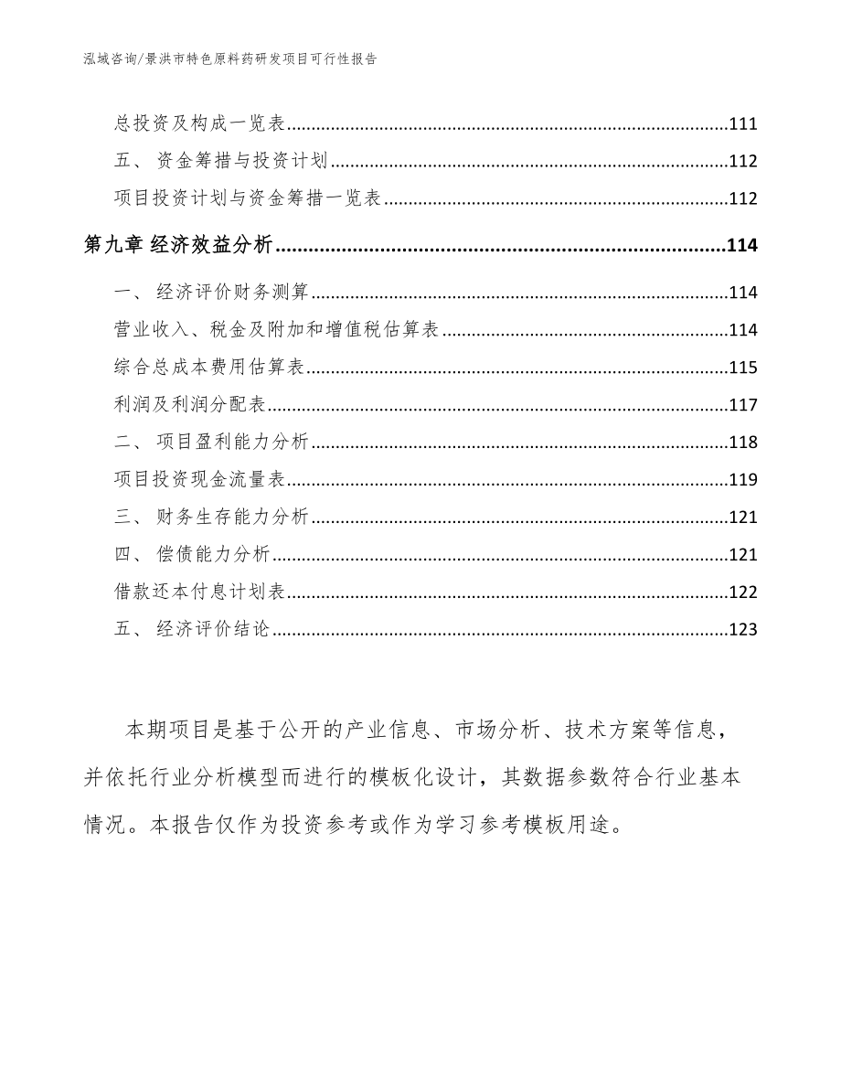 景洪市特色原料药研发项目可行性报告（范文参考）_第4页