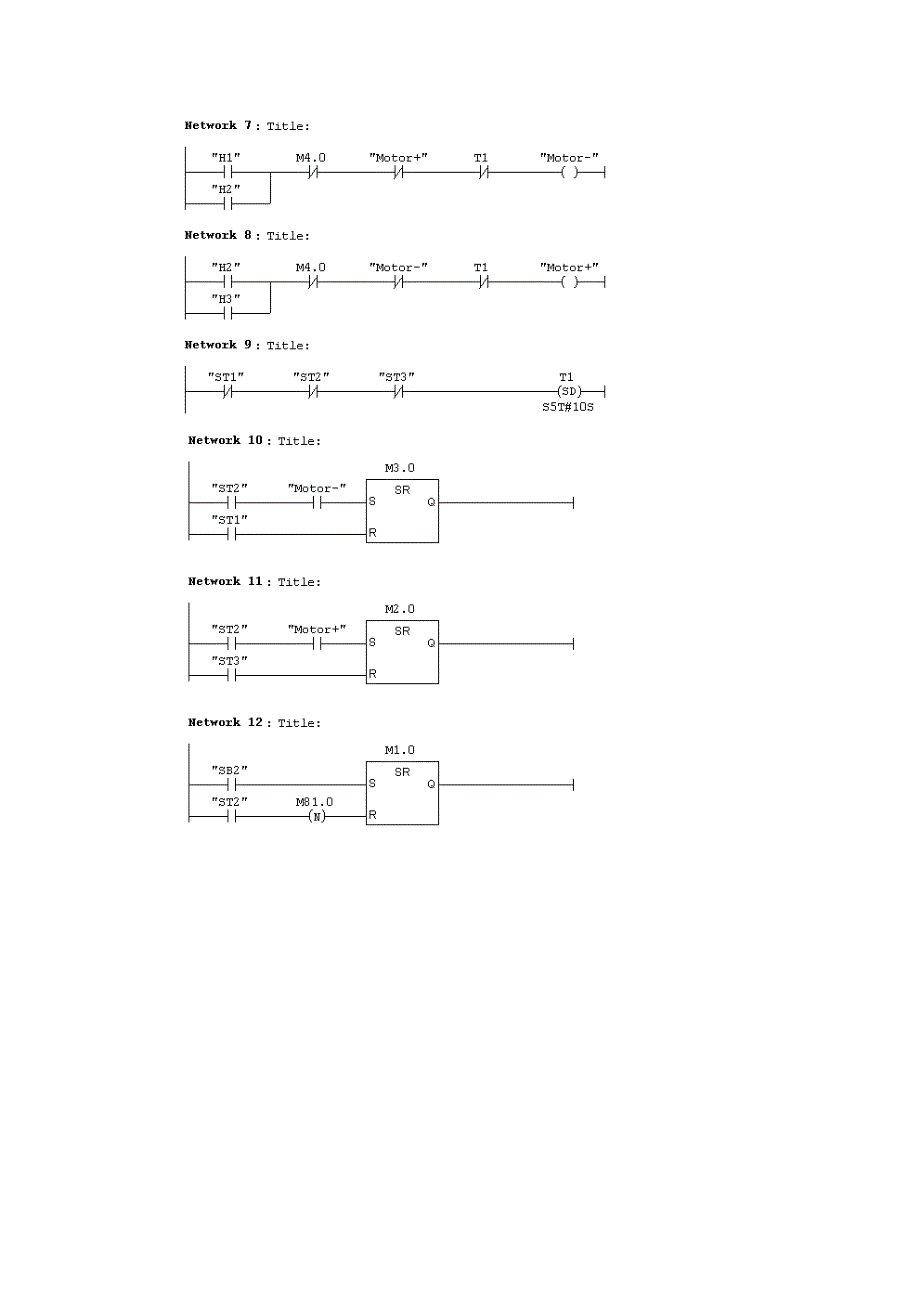PLC编程实例 电梯控制_第4页