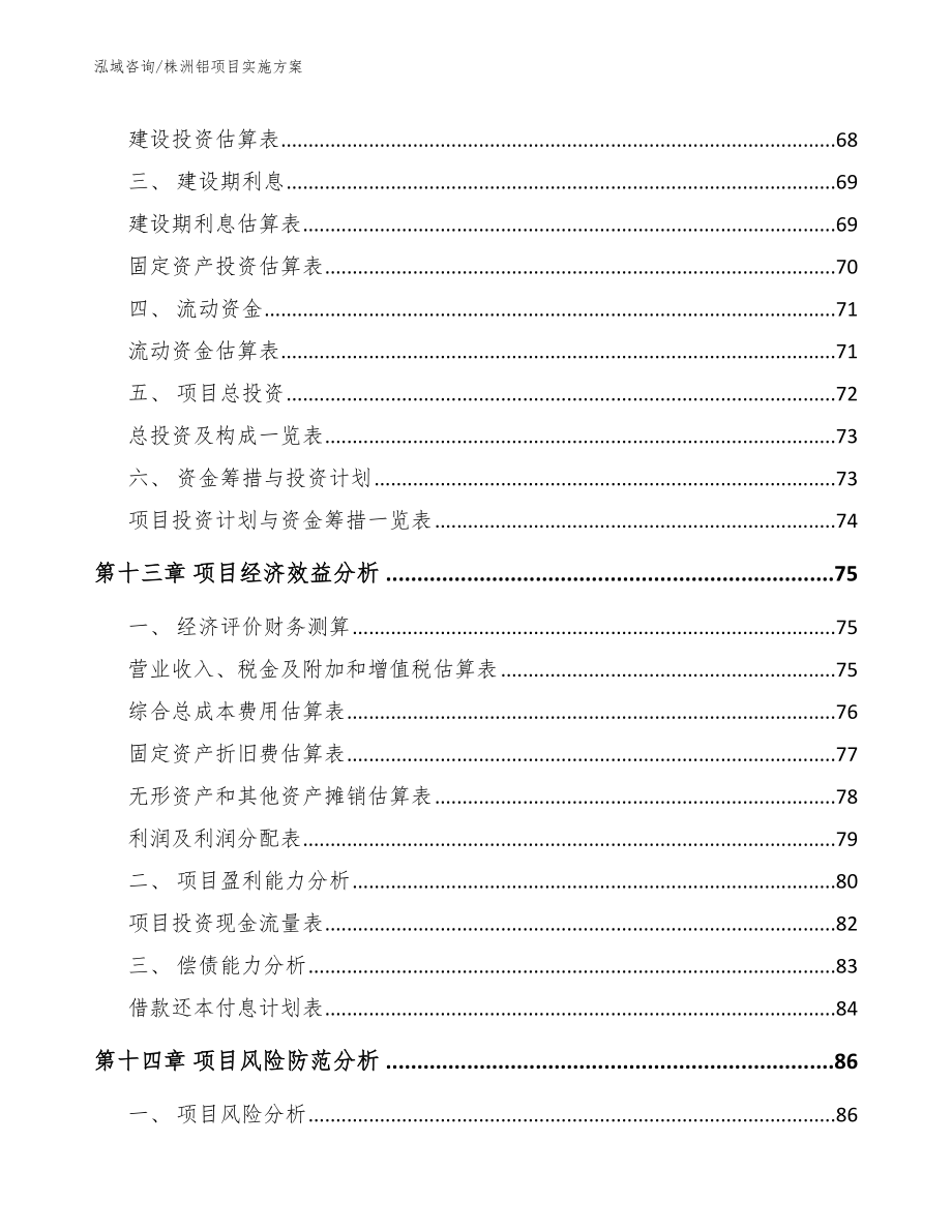 株洲铝项目实施方案（范文）_第5页