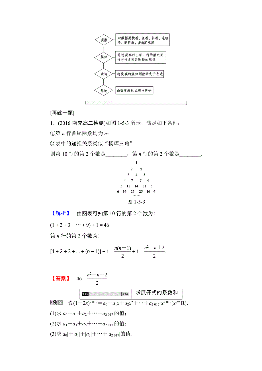 新教材高中数学北师大版选修23学案：1.5.2 二项式系数的性质 Word版含解析_第4页