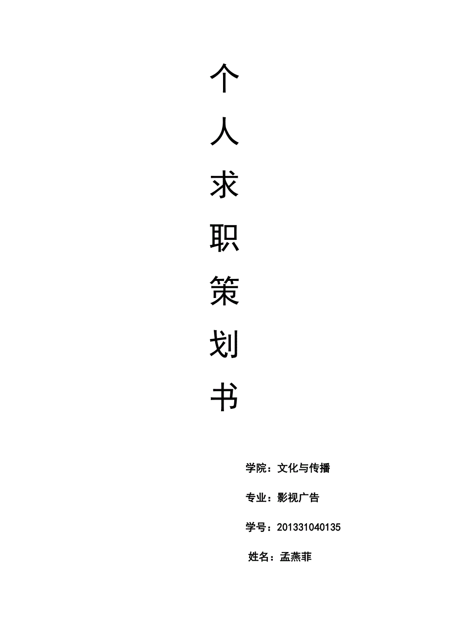 个人求职策划书.docx_第1页