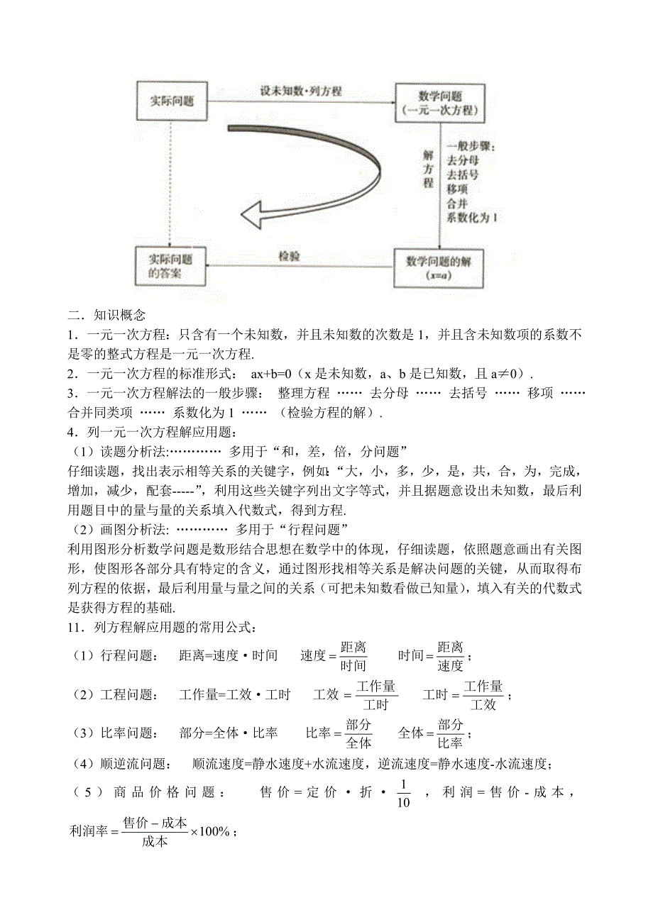 人教版初中数学知识点总结大全_第4页