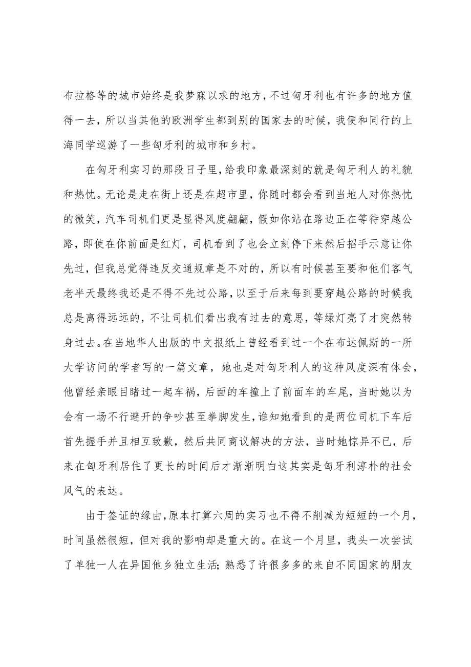 2022年难忘的经历--匈牙利实习报告.docx_第5页