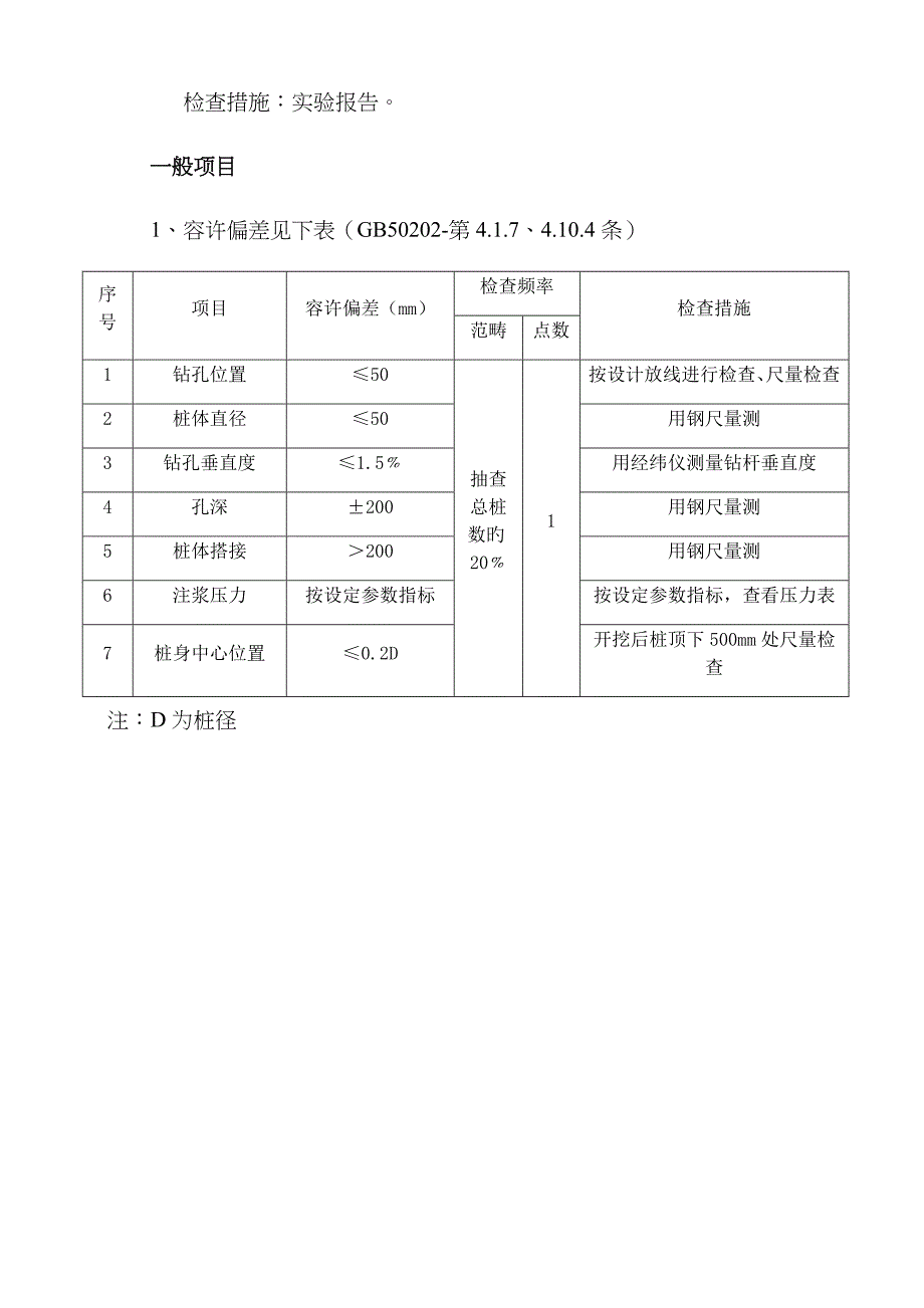 高压旋喷桩检验批验收记录表_第3页