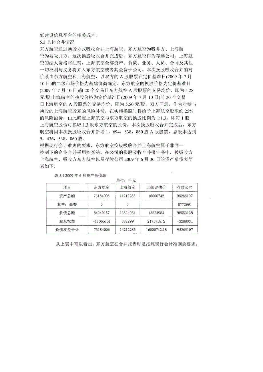 东方航空换股吸收合并上海航空案例分析_第4页