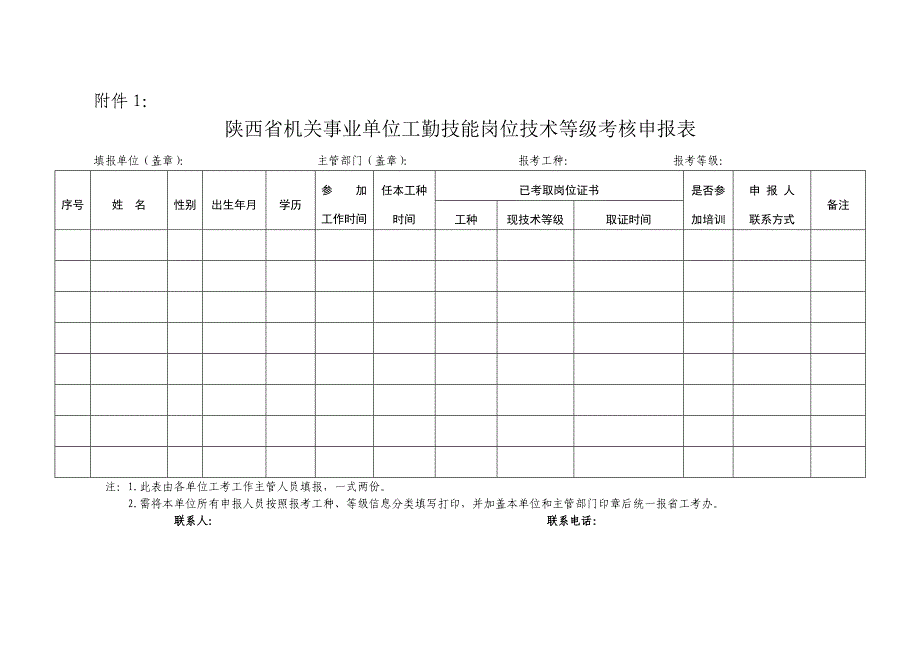 工人技术等级考核表格_第1页