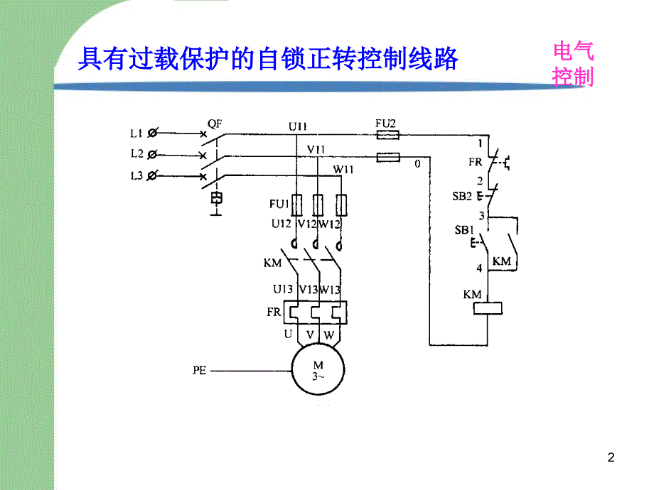 91.25带热保护的自锁正转控制线路_第2页