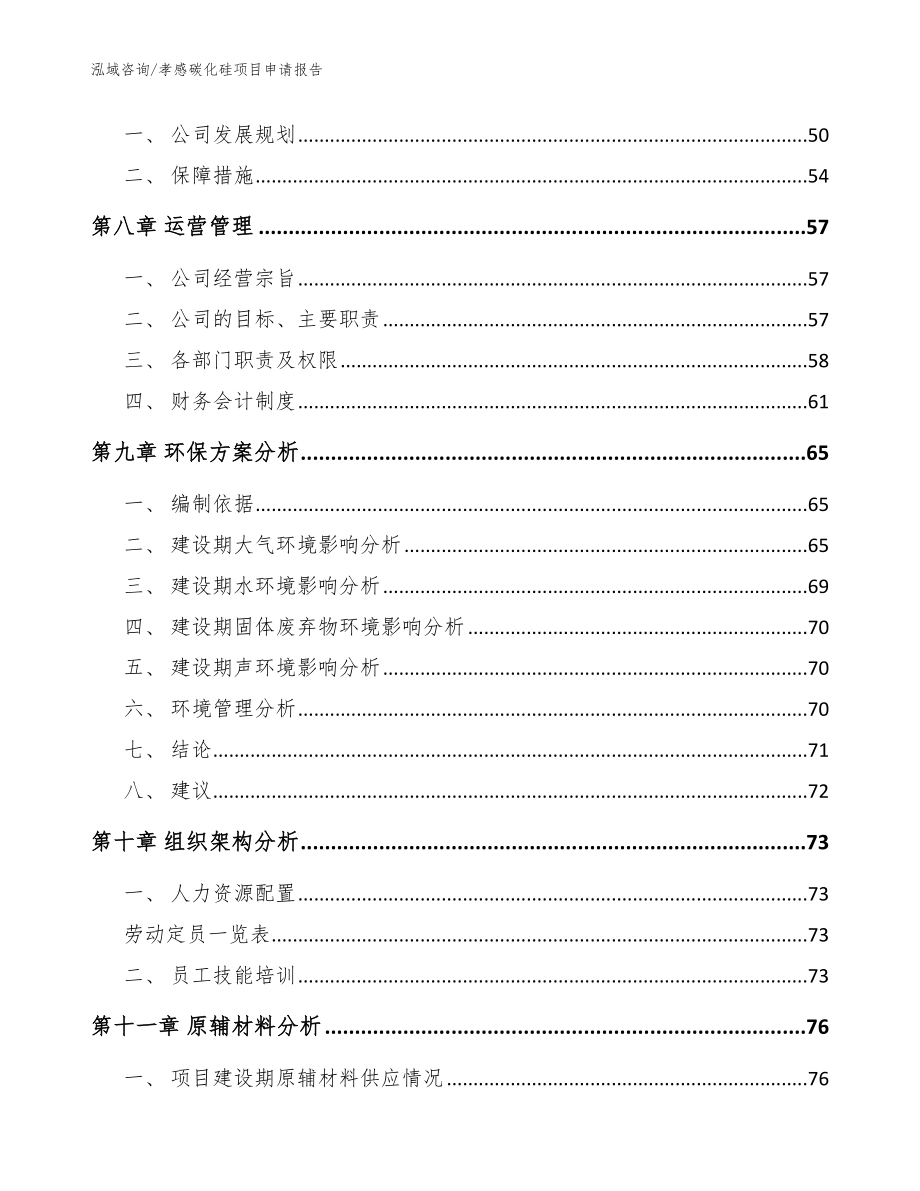 孝感碳化硅项目申请报告_模板参考_第4页