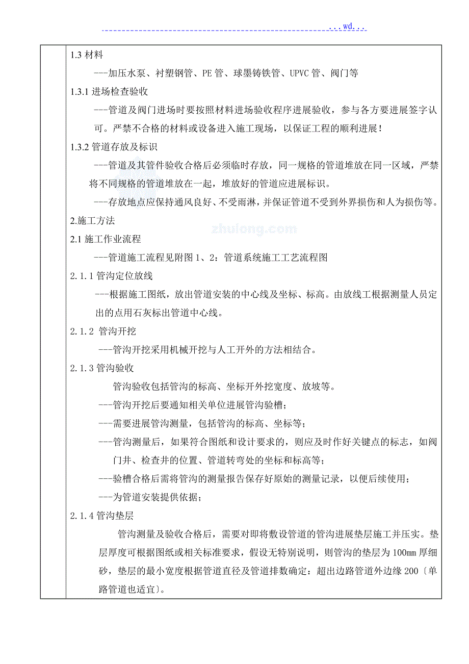 管道安装施工技术交底_第2页