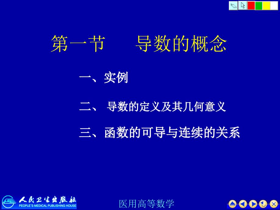 医用高等数学课件：导数的概念_第4页