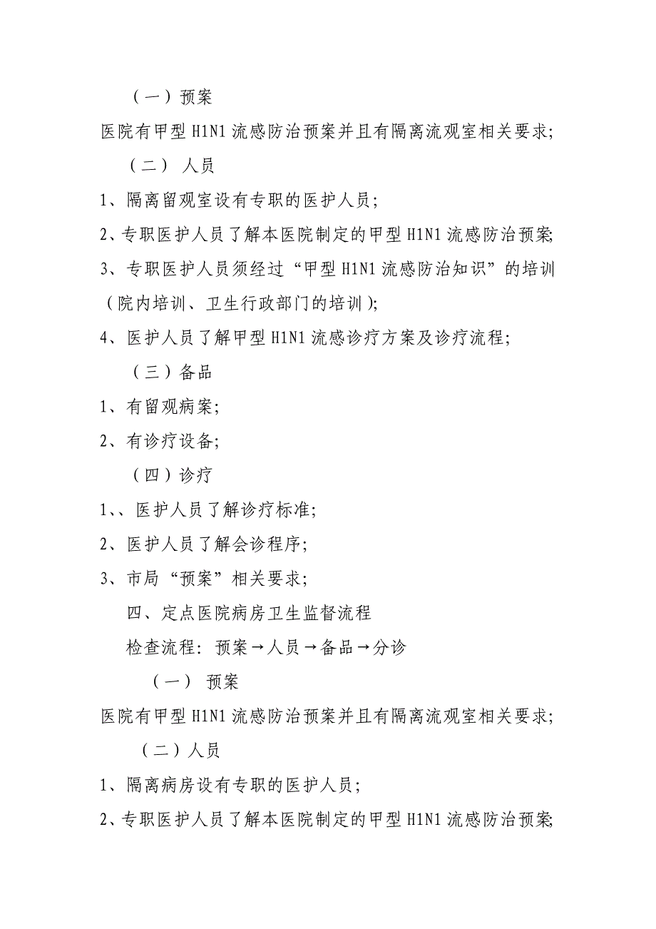 预检分诊点(台)卫生监督流程_第3页