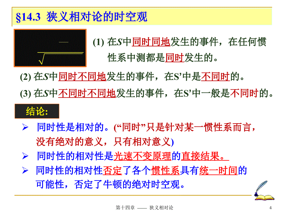 大学物理：第14章 狭义相对论力学基础2_第4页