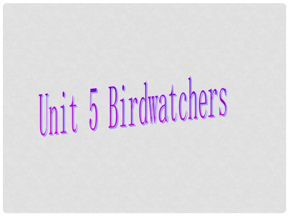 江苏省无锡市梅里中学八年级英语上册《Unit5 Birdwatchers 》课件 牛津版_第1页