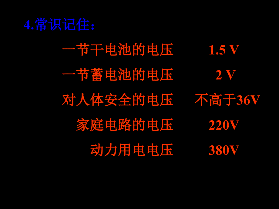 人教版初中物理电压教学课件_第3页