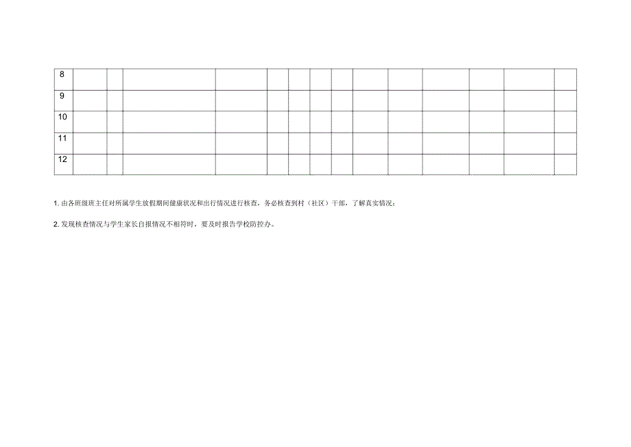 2020返校学生健康状况核查表_第2页