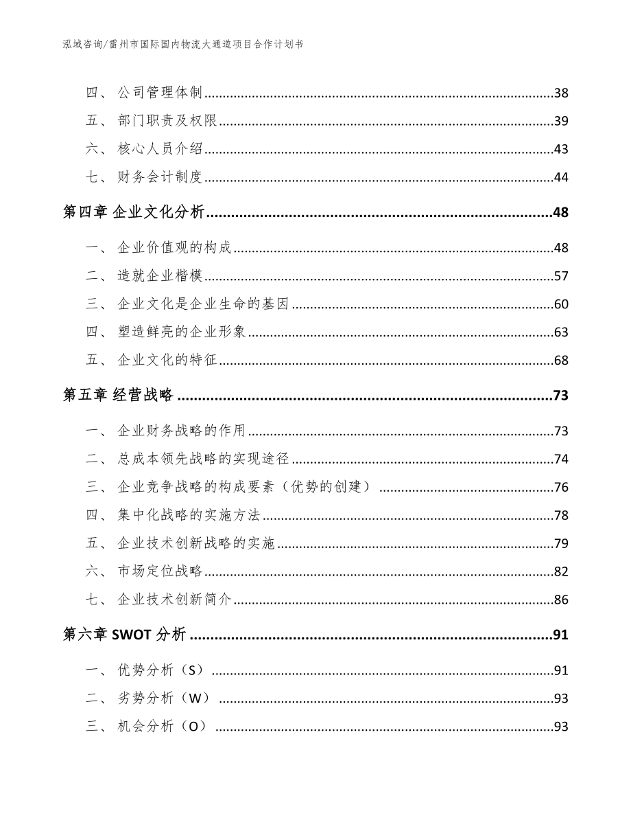 雷州市国际国内物流大通道项目合作计划书【参考范文】_第2页