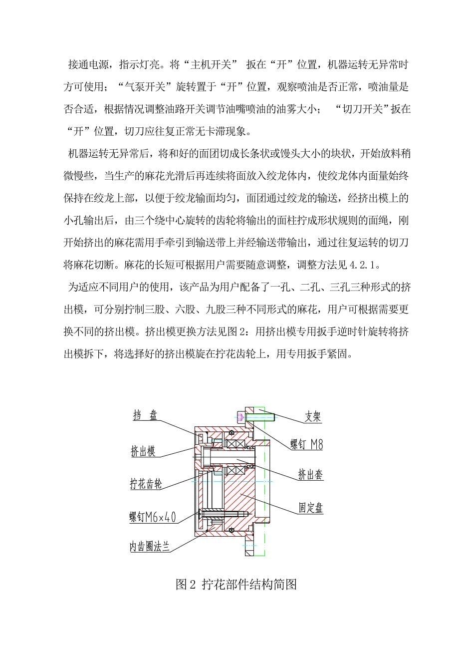 银鹰福鹰YMH麻花机说明书_第5页