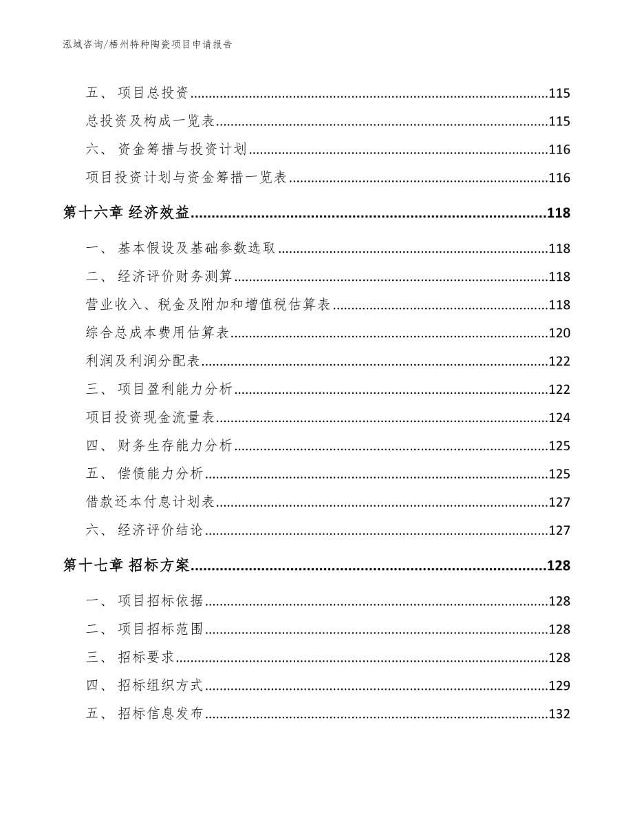 梧州特种陶瓷项目申请报告_第5页