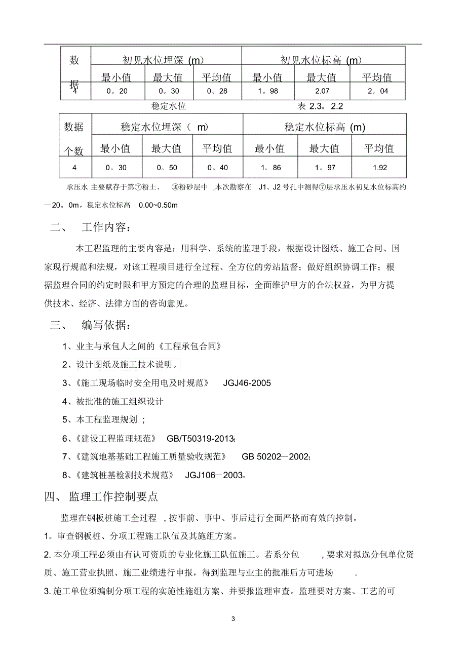 拉森钢板桩支护工程监理细_第3页