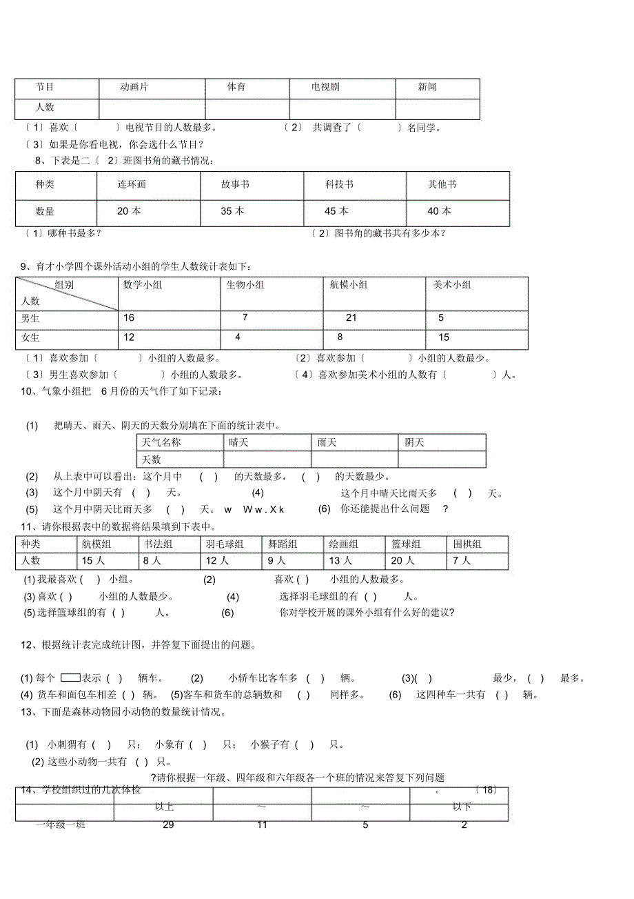 二年级下数据收集经典练习试题.docx_第2页