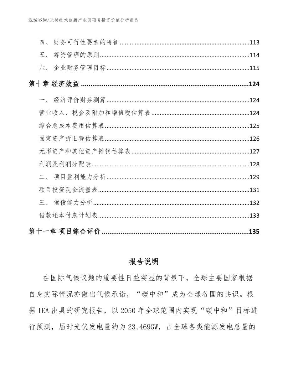 光伏技术创新产业园项目投资价值分析报告_参考范文_第5页