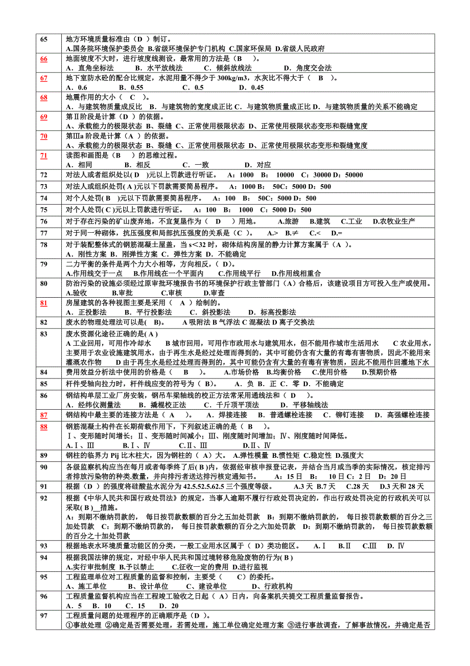 职称评审建筑环保专业题库(含答案)648题_第3页