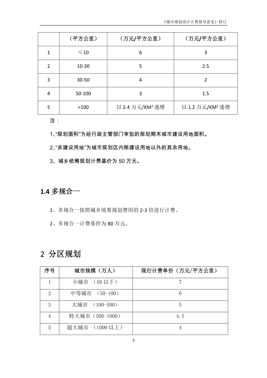 2017修订《城市规划设计计费指导意见》-_第3页