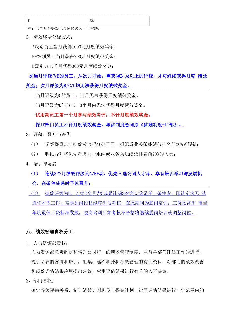 跨境电商公司《绩效管理制度》_第4页