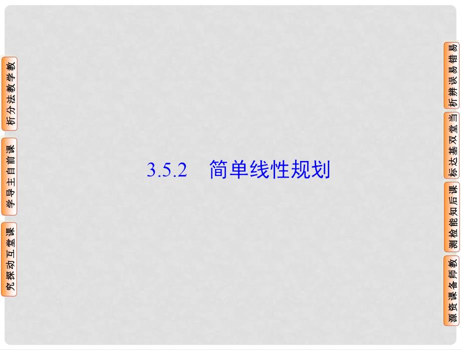 高中数学 3.5.2简单线性规划课件 新人教B版必修5_第1页