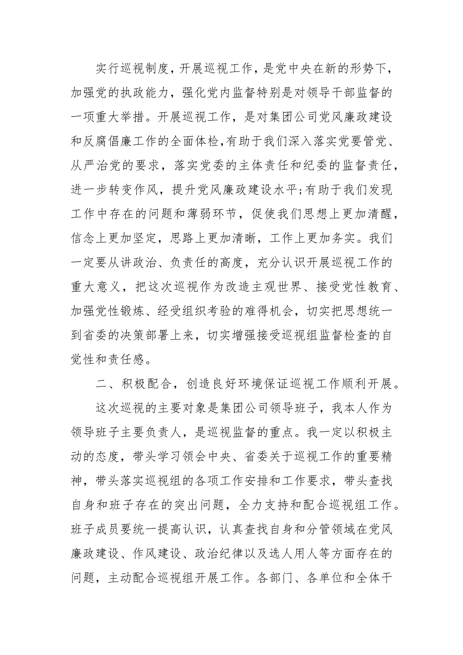 迎接巡视表态发言稿-迎接巡视表态发言_第5页