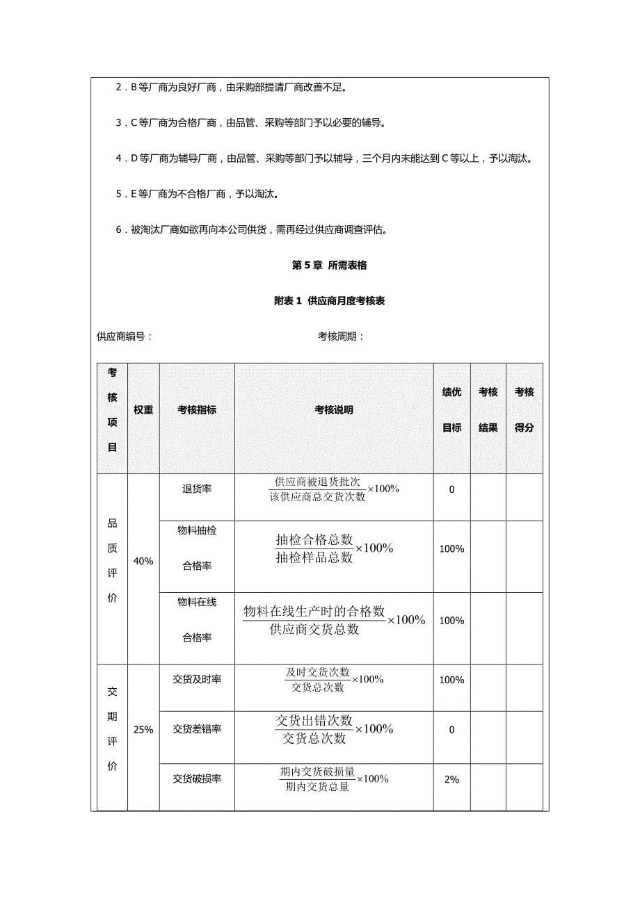 绩效考核量化管理全案总共份_第5页