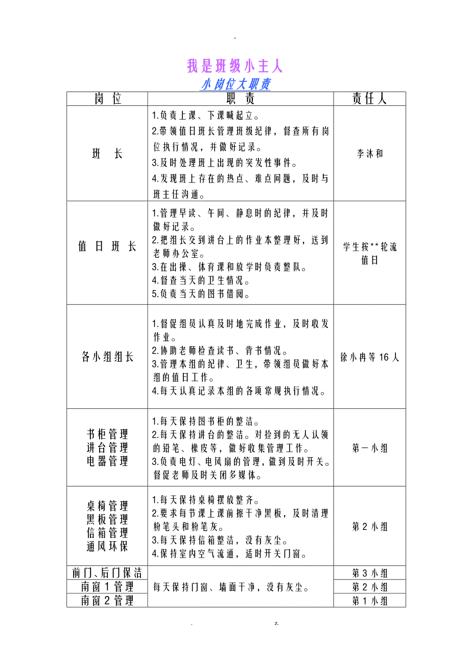 实验小学七彩阳光班完美教室绿皮书_第2页