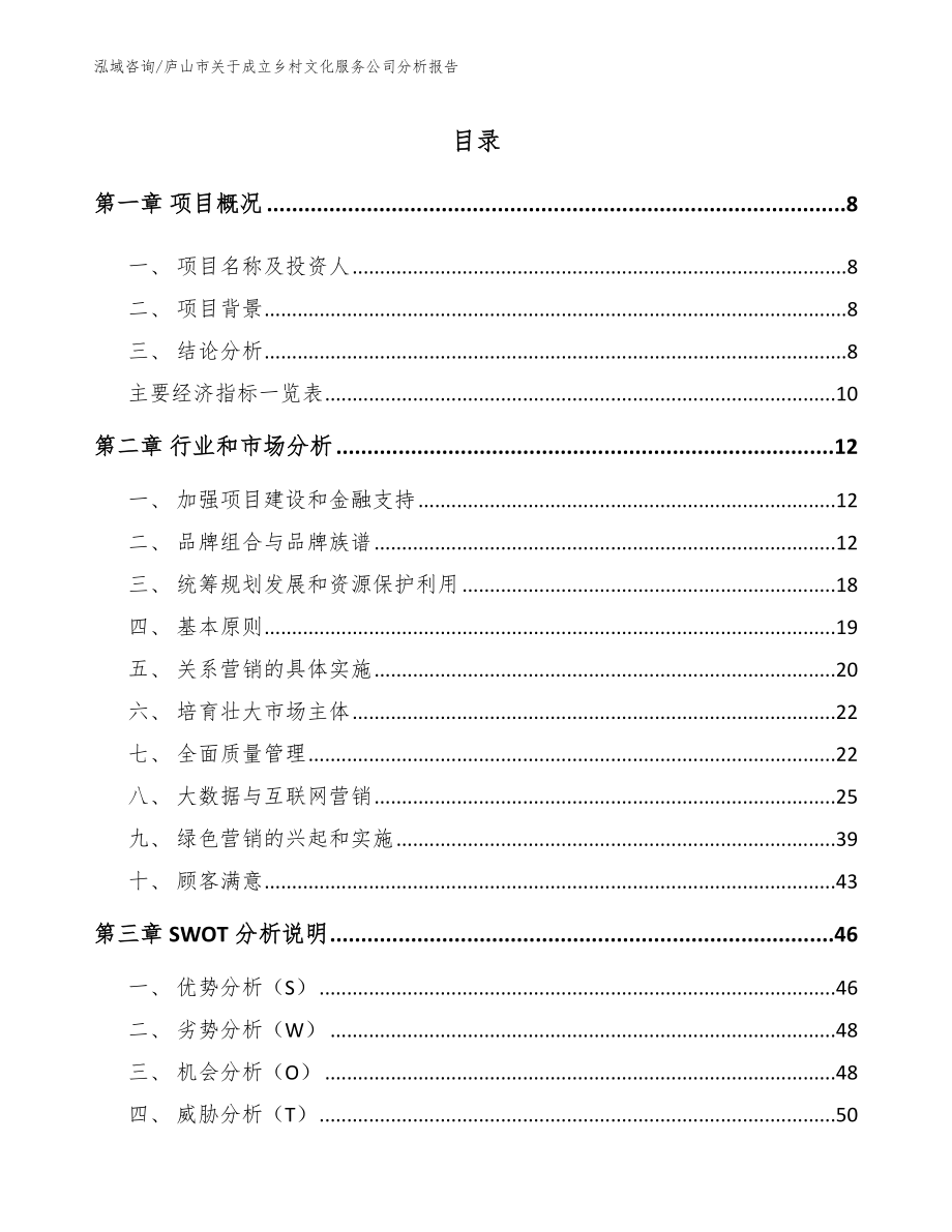 庐山市关于成立乡村文化服务公司分析报告【参考范文】_第2页