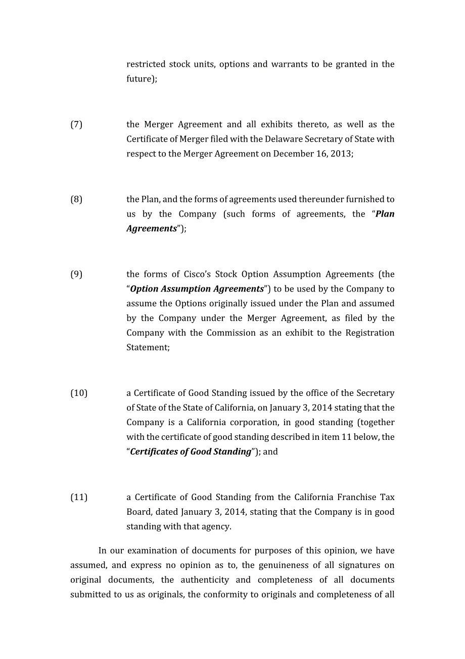 OPINION AND CONSENT OF FENWICK &amp; WEST LLP..docx_第3页