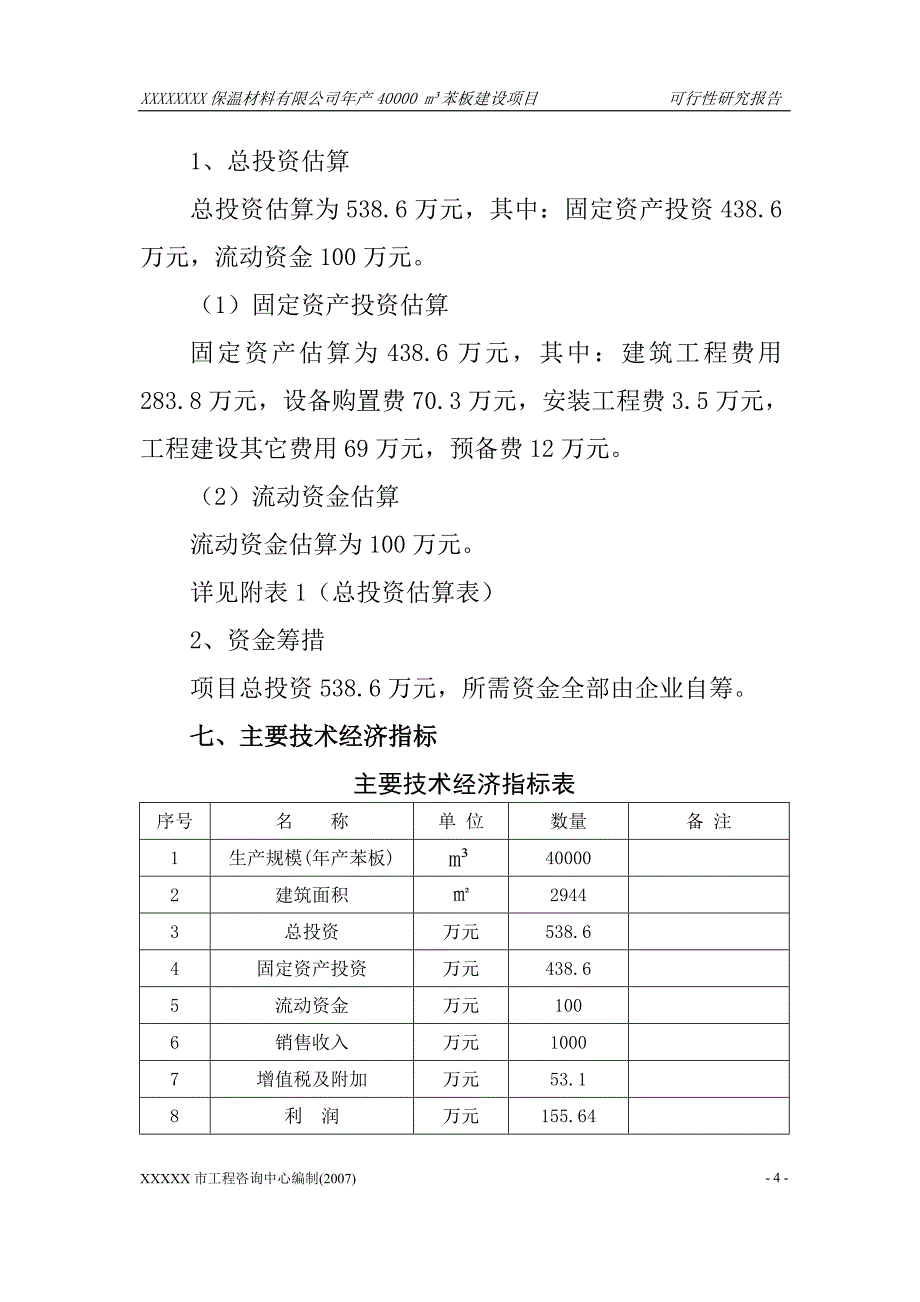 xxxxxx保温材料有限公司年产40000.doc_第4页