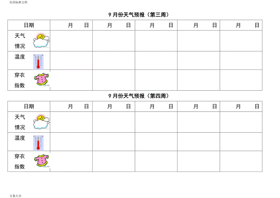 幼儿园教育大班天气预报实用模板_第2页